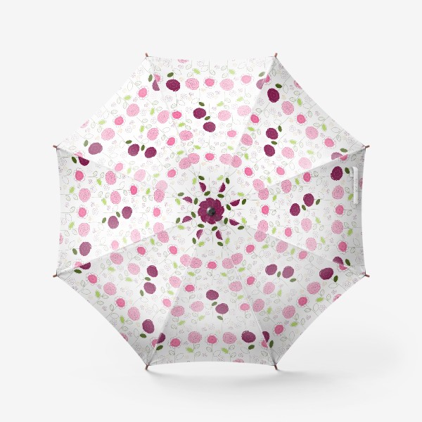 Зонт «Бесшовный паттерн с цветами.Цветы.»
