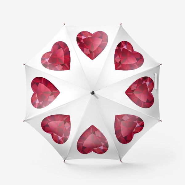 Зонт «огранённый камень в форме сердца»