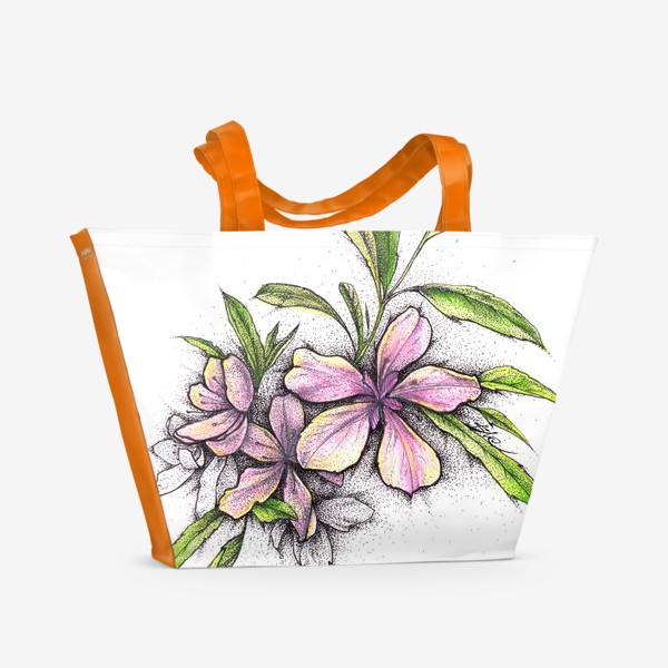 Пляжная сумка «Цветущий миндаль»