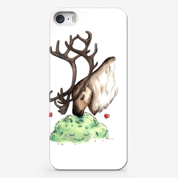 Чехол iPhone «Олень и мох»