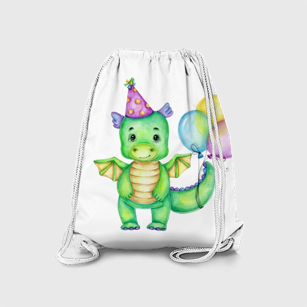 Рюкзак «Праздничный Дракончик с воздушными шарами :)»