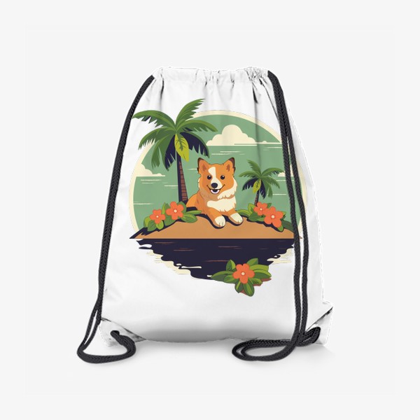 Рюкзак «Собака Корги на море»