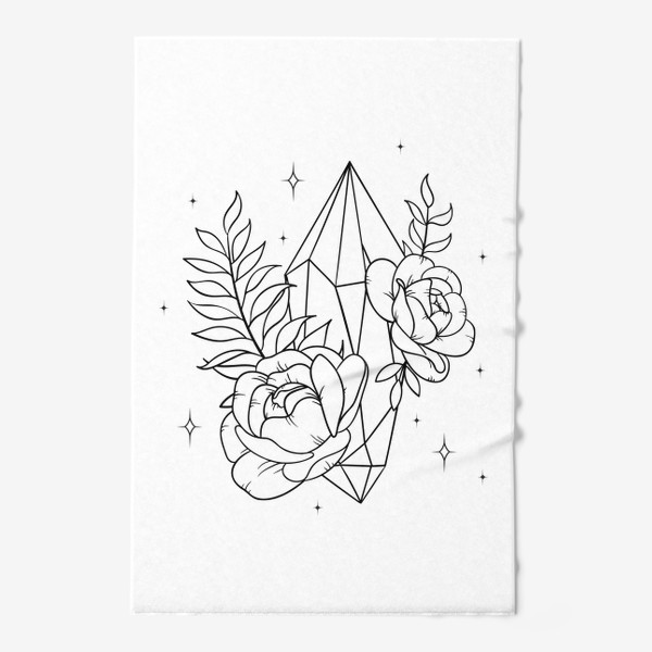 Полотенце «Кристалл и розы»