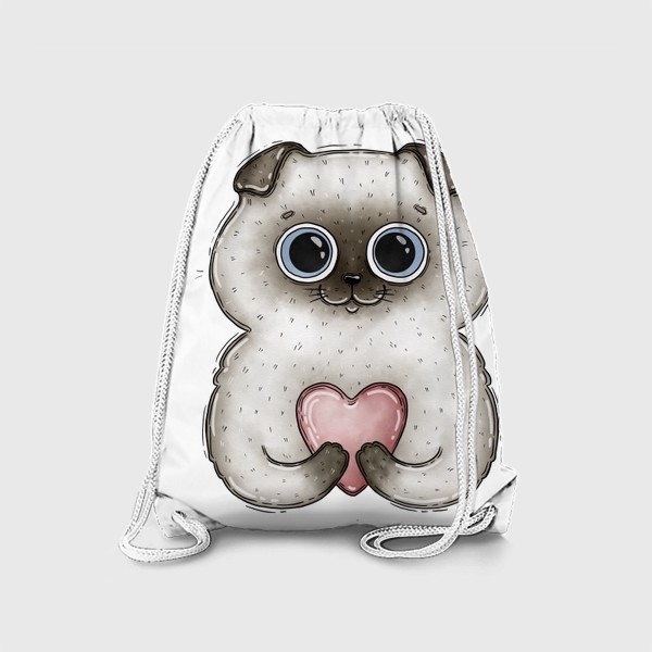 Рюкзак «Кот с сердцем»