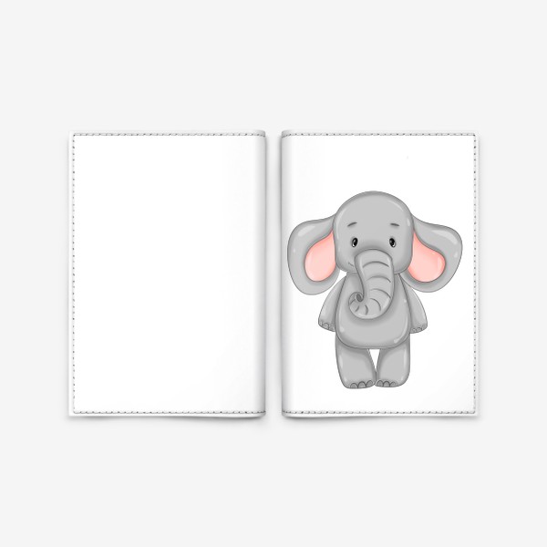 Обложка для паспорта «Милый Слоник»