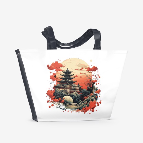 Пляжная сумка «Японский арт - 2»