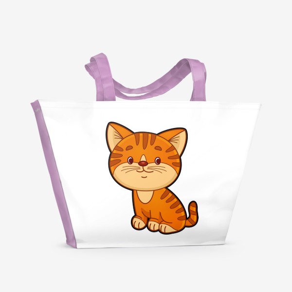 Пляжная сумка «Рыжий котенок»