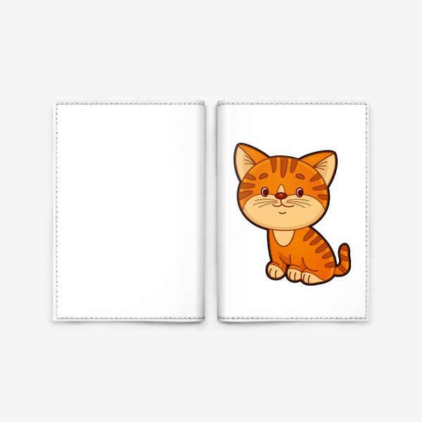 Обложка для паспорта «Рыжий котенок»