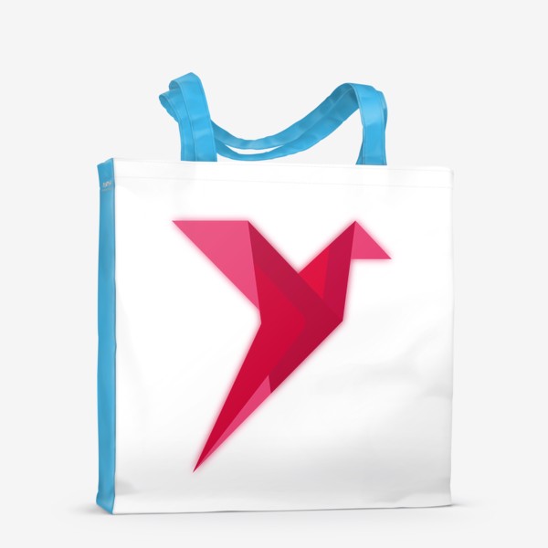 Сумка-шоппер «Красная колибри из бумаги»