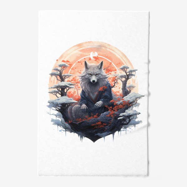 Полотенце «Японский волк»