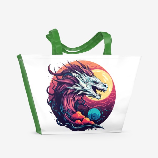 Пляжная сумка «Азиатский дракон»
