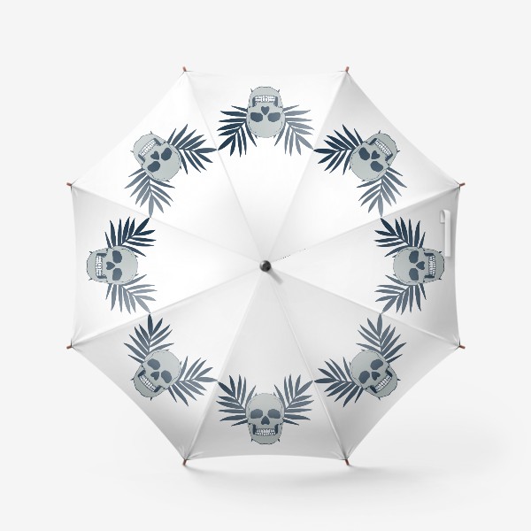 Зонт «Череп с ветками»