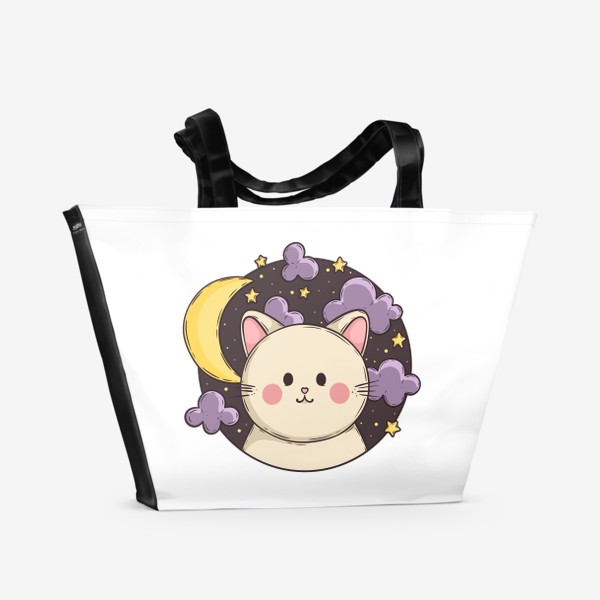 Пляжная сумка «Милый котик»