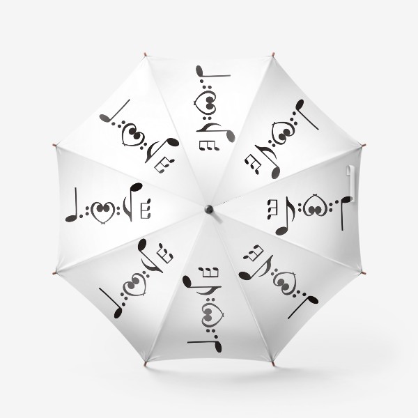 Зонт «Любовь нотами»
