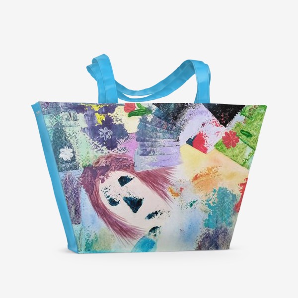 Пляжная сумка «Абстракция. Цветные сны. Живопись маслом.»