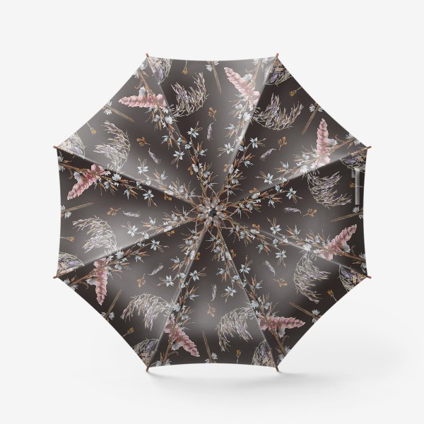 Зонт «Сухие цветы и травы. Зимний букет»