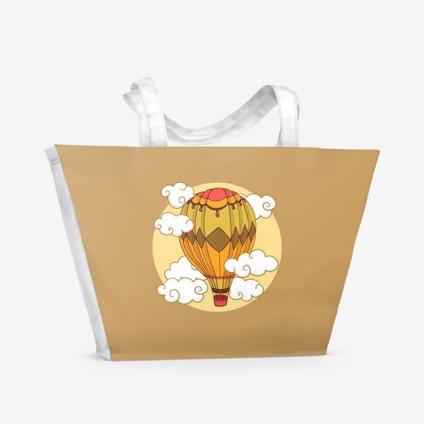 Пляжная сумка «Винтажный воздушный шар»