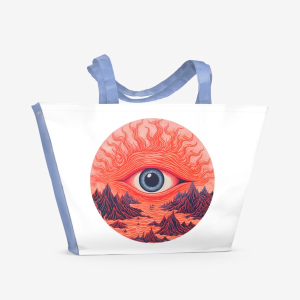 Пляжная сумка «Устрашающий глаз - 2»