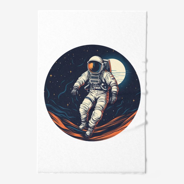 Полотенце «Космонавт в круге - 4»
