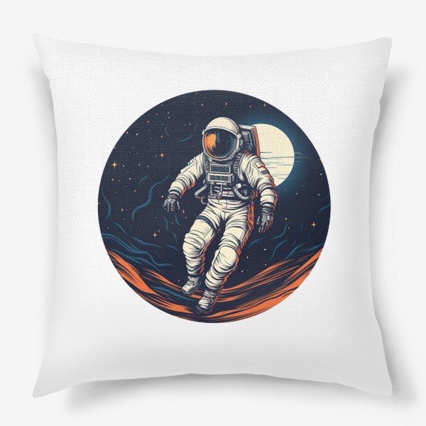 Подушка «Космонавт в круге - 4»