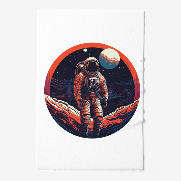 Полотенце «Космонавт в круге - 2»