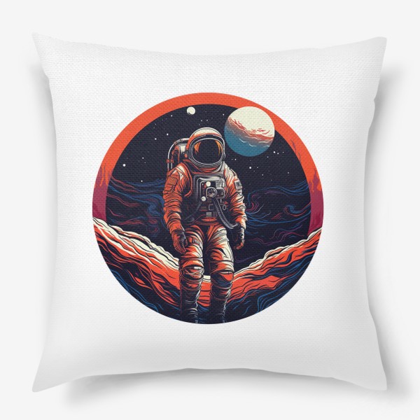 Подушка «Космонавт в круге - 2»