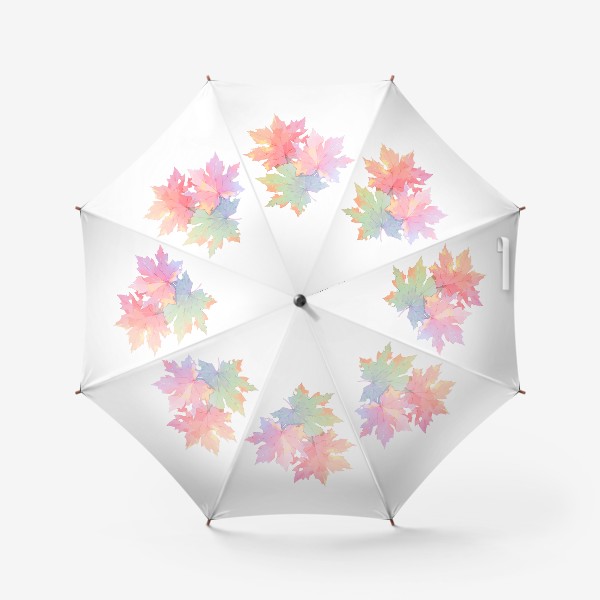 Зонт «Розовая осень . Листья клена»