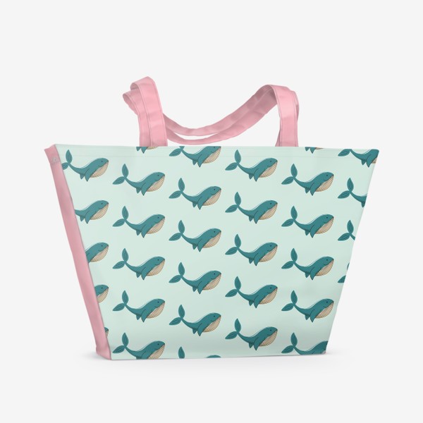Пляжная сумка «Киты. Подводный мир»