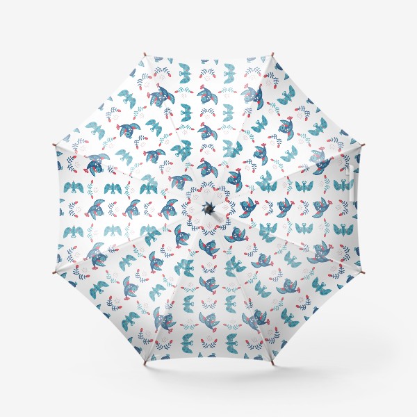 Зонт «Паттерн с птицами»