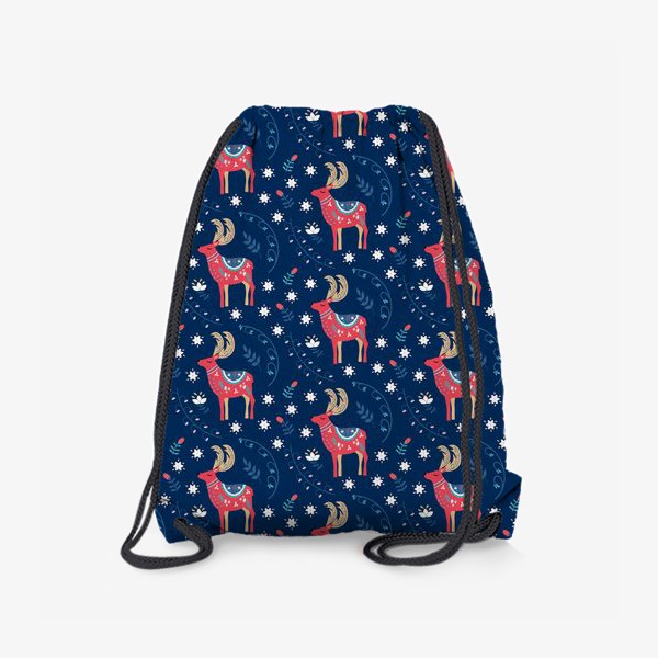 Рюкзак «Паттерн с оленями»