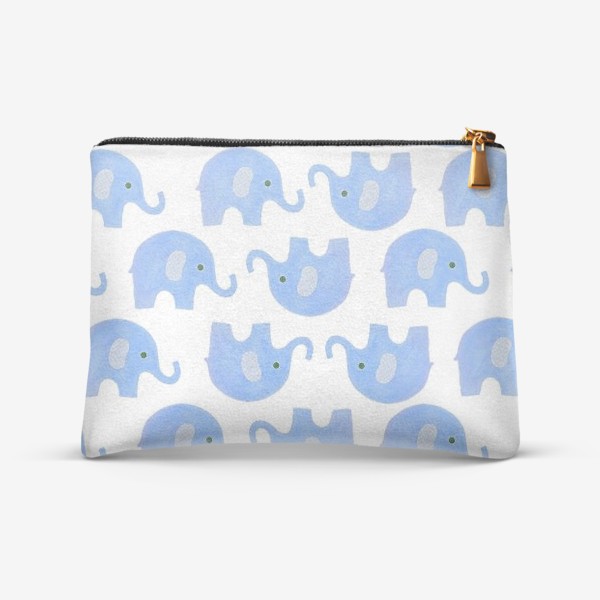 Косметичка «голубые слоники»