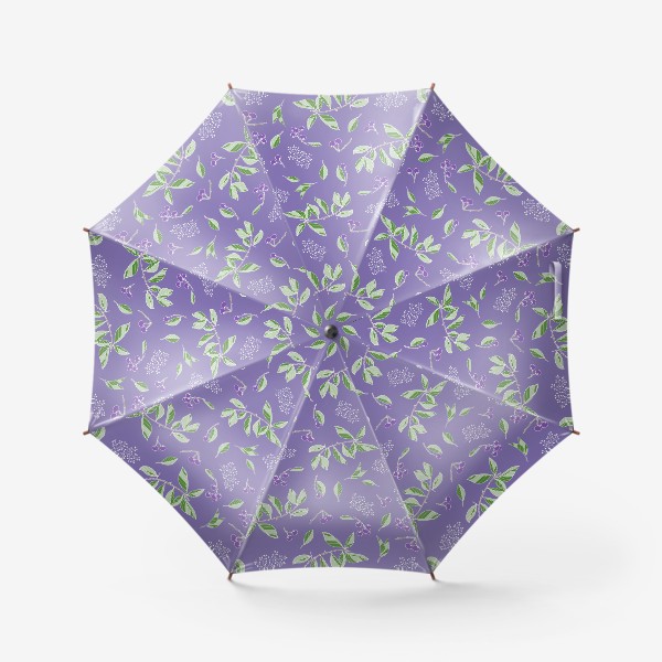 Зонт «Вишня на сиреневом»