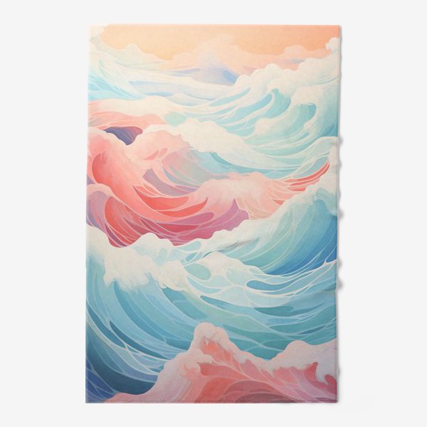 Полотенце «Волны в японском стиле»