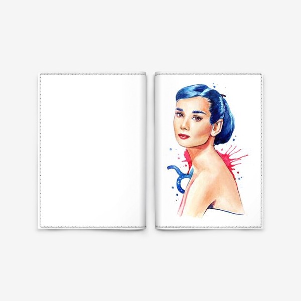 Обложка для паспорта «Одри Хепбёрн»