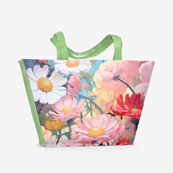 Пляжная сумка «Цветы - 2»