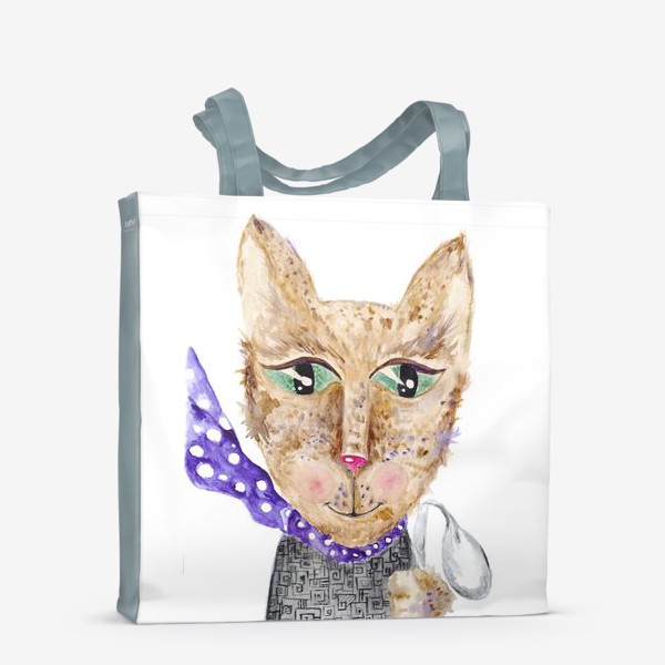 Сумка-шоппер «Загадочная кошка»