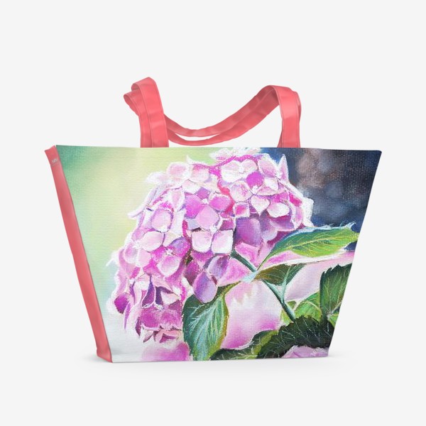 Пляжная сумка «Цветок Гортензия»