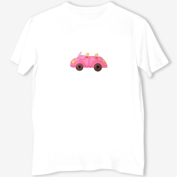 Футболка «Розовая машина - для водителя и путешественника»