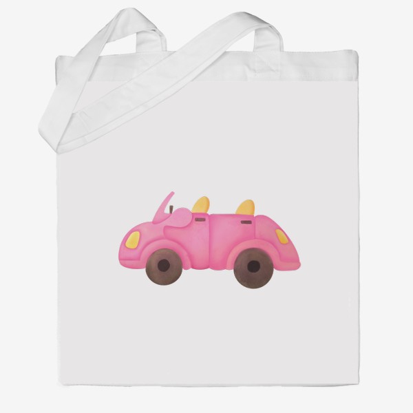 Сумка хб «Розовая машина - для водителя и путешественника»