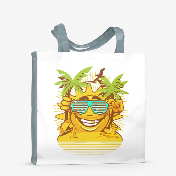 Сумка-шоппер «Лето "Солнце - пальмы"»