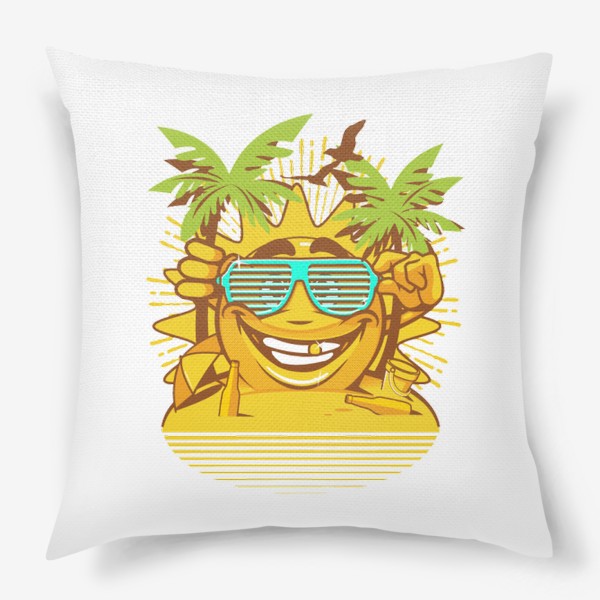 Подушка «Лето "Солнце - пальмы"»