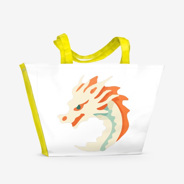 Пляжная сумка «дракон светлый»