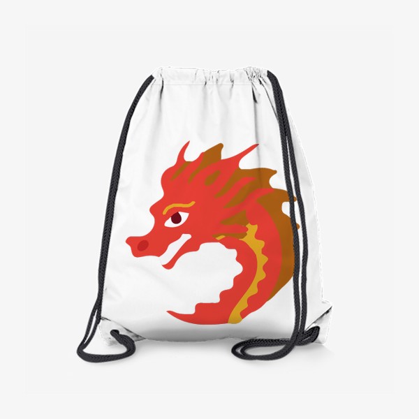 Рюкзак «дракон красный с золотым китайский»