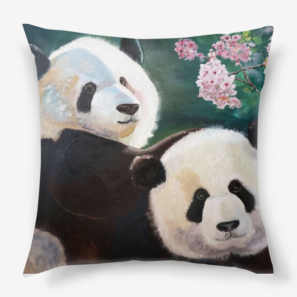 Подушка &laquo;Влюбленные панды&raquo;