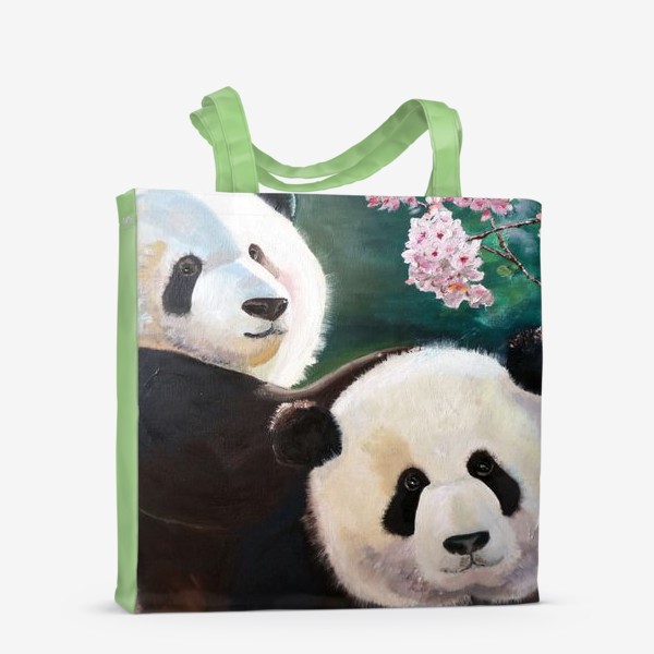 Сумка-шоппер «Влюбленные панды»