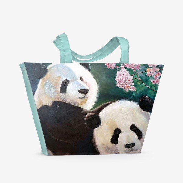 Пляжная сумка «Влюбленные панды»
