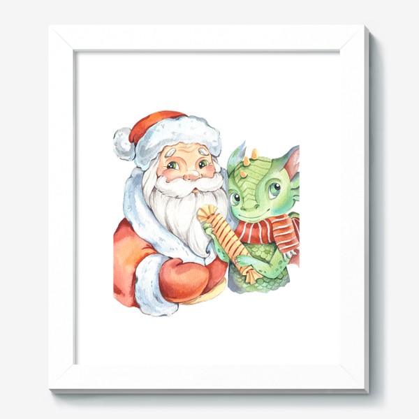 Картина «Дед Мороз с Драконом»