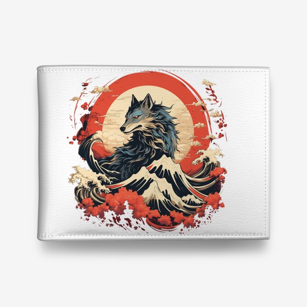 Кошелек «Волк в японском стиле»
