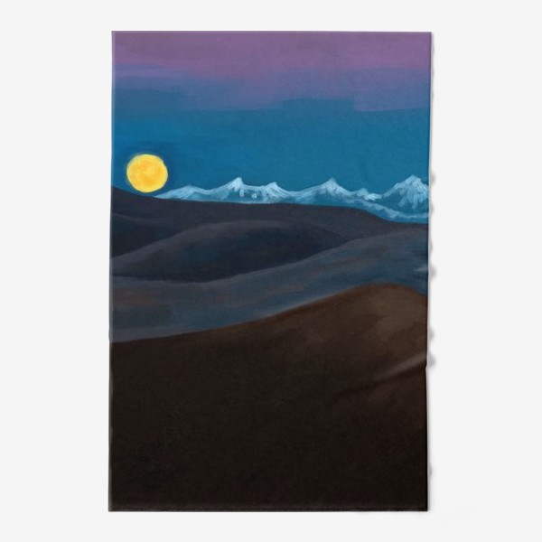 Полотенце «Вечер в горах пейзаж»