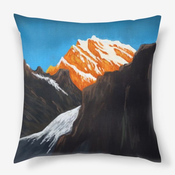 Подушка «Пейзаж с горами»